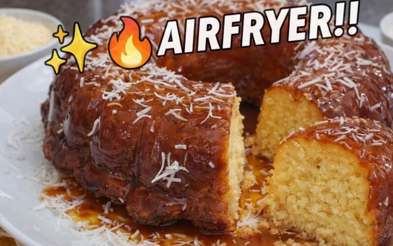 “Prepare uma deliciosa queijadinha na air fryer: prática, cremosa e perfeita para o lanche”