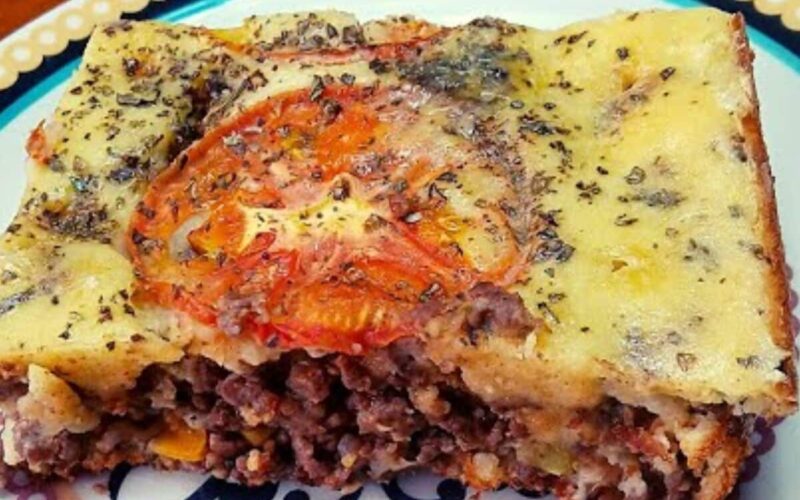 Uma opção de prato principal inovadora e cremosa: delicioso bolo de carne moída com toque milionário