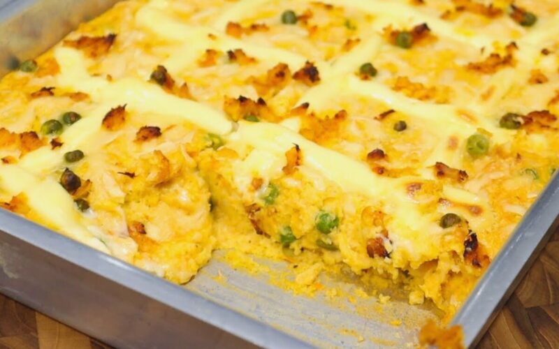 Aproveite sobras com uma deliciosa e prática torta de arroz amanhecido