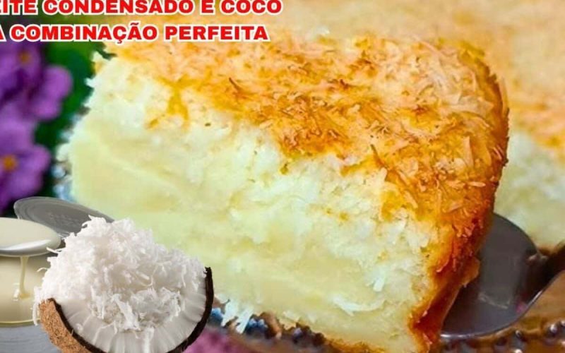 Delicioso bolo de coco e leite condensado: uma sobremesa geladinha que vai te surpreender
