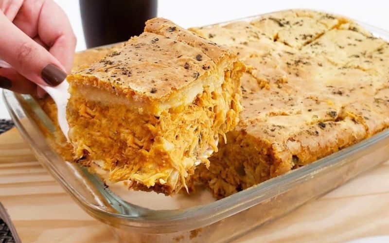 Opção leve, deliciosa e nutritiva: Experimente uma torta de frango saudável no lanche