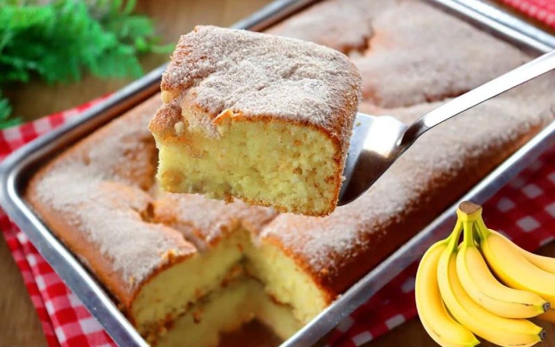 Delícia econômica: Bolo de banana fofinho para não desperdiçar frutas maduras
