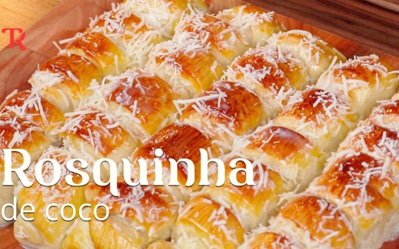Delícia de pão doce: fofinho, coberto com calda e coco que conquista a todos