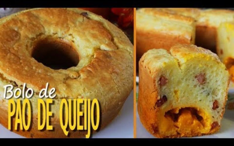 Delícia irresistível: Pão de queijo recheado com bacon e cheddar derretido que conquista o paladar.