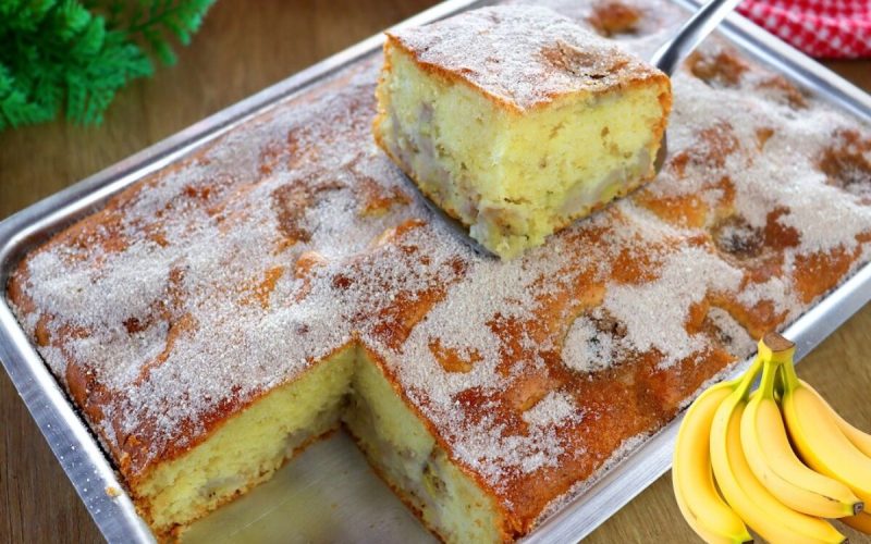 Delícia econômica: aprenda a preparar um bolo de banana fofinho com ingredientes acessíveis