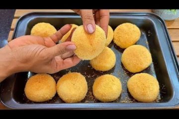 Deliciosos pães de queijo crocantes com flocão de milho: uma explosão de sabor e maciez!