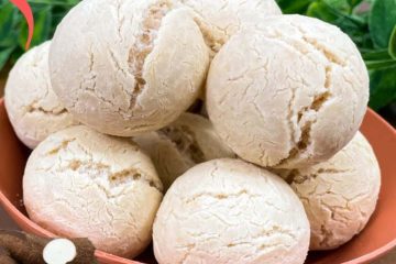 Pão de queijo vegano à base de mandioca: crocância e saúde em cada mordida