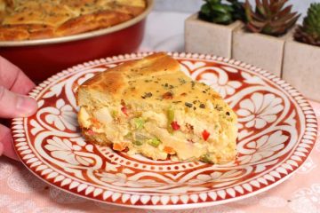 Deliciosa torta de palmito com recheio irresistível e massa super leve
