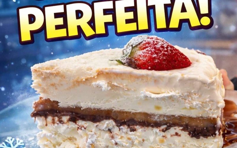 Delícia gelada: torta de sorvete de Nutella com camadas irresistivelmente cremosas