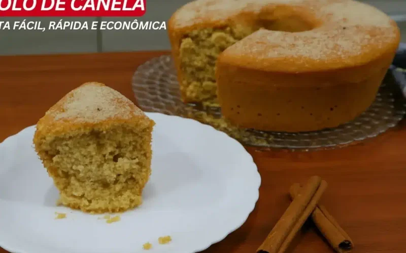 Delícia caseira: aprenda a fazer um bolo de canela macio e aromático