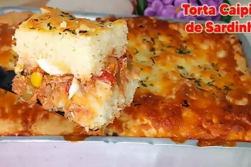 Deliciosa torta caipira de sardinha: massa leve e recheio irresistível feita artesanalmente