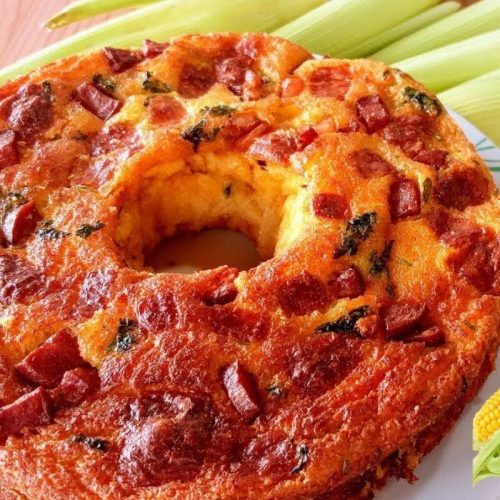 Bolo de milho salgado caipira: um sabor autêntico do campo em cada pedaço