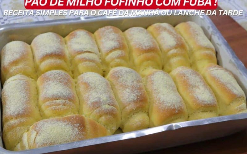 Delicioso pão de milho leve e fácil de fazer, ideal para começar o dia com sabor