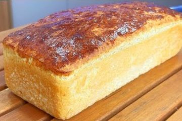 Delícia acessível: pão caseiro leve e macio preparado com ingredientes básicos