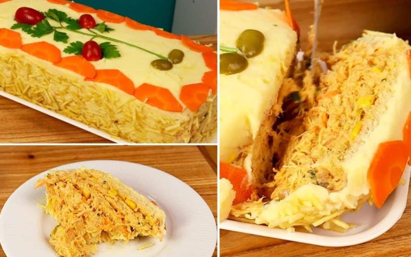 Deliciosa e prática: aprenda a fazer uma torta fria de frango super cremosa que vai conquistar seus convidados!