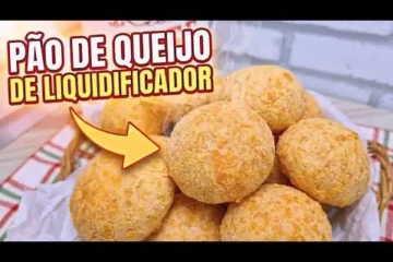 Pão de queijo de preguiçoso feito de forma super rápida e prática, ideal para o seu café da manhã