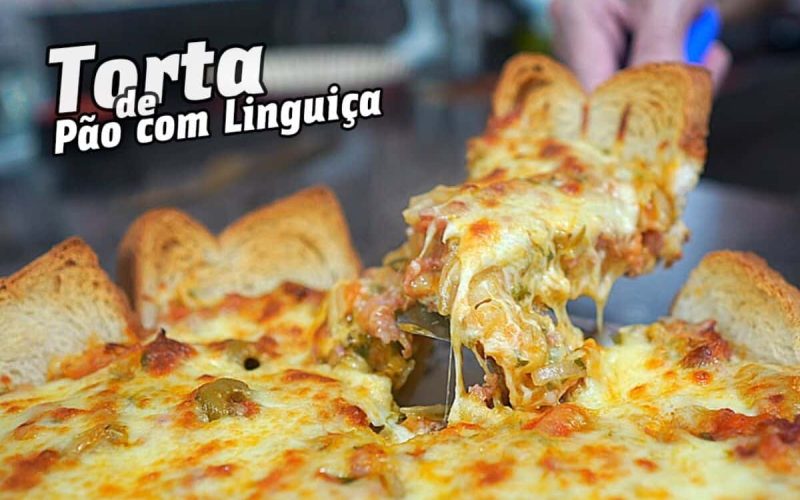 Delícia prática: Torta salgada de linguiça com pão de forma, uma explosão de sabor!