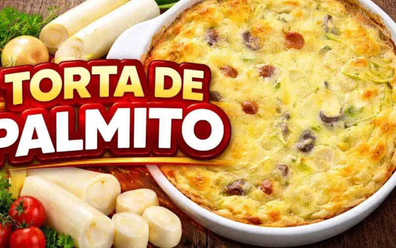 Torta de palmito low carb: um lanche leve, delicioso e sem glúten